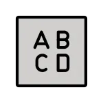 Input Latin Uppercase SVG Icon